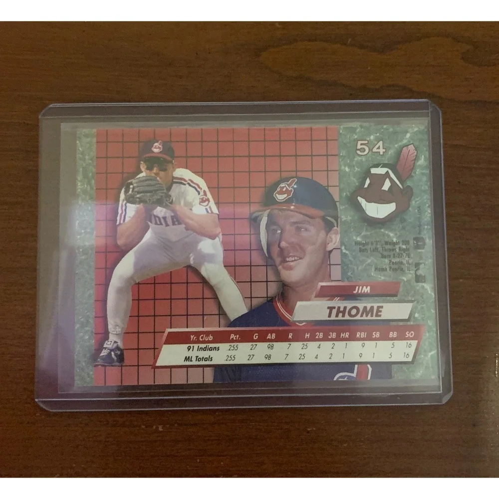 Jim Thome Rookie Fleer Ultra